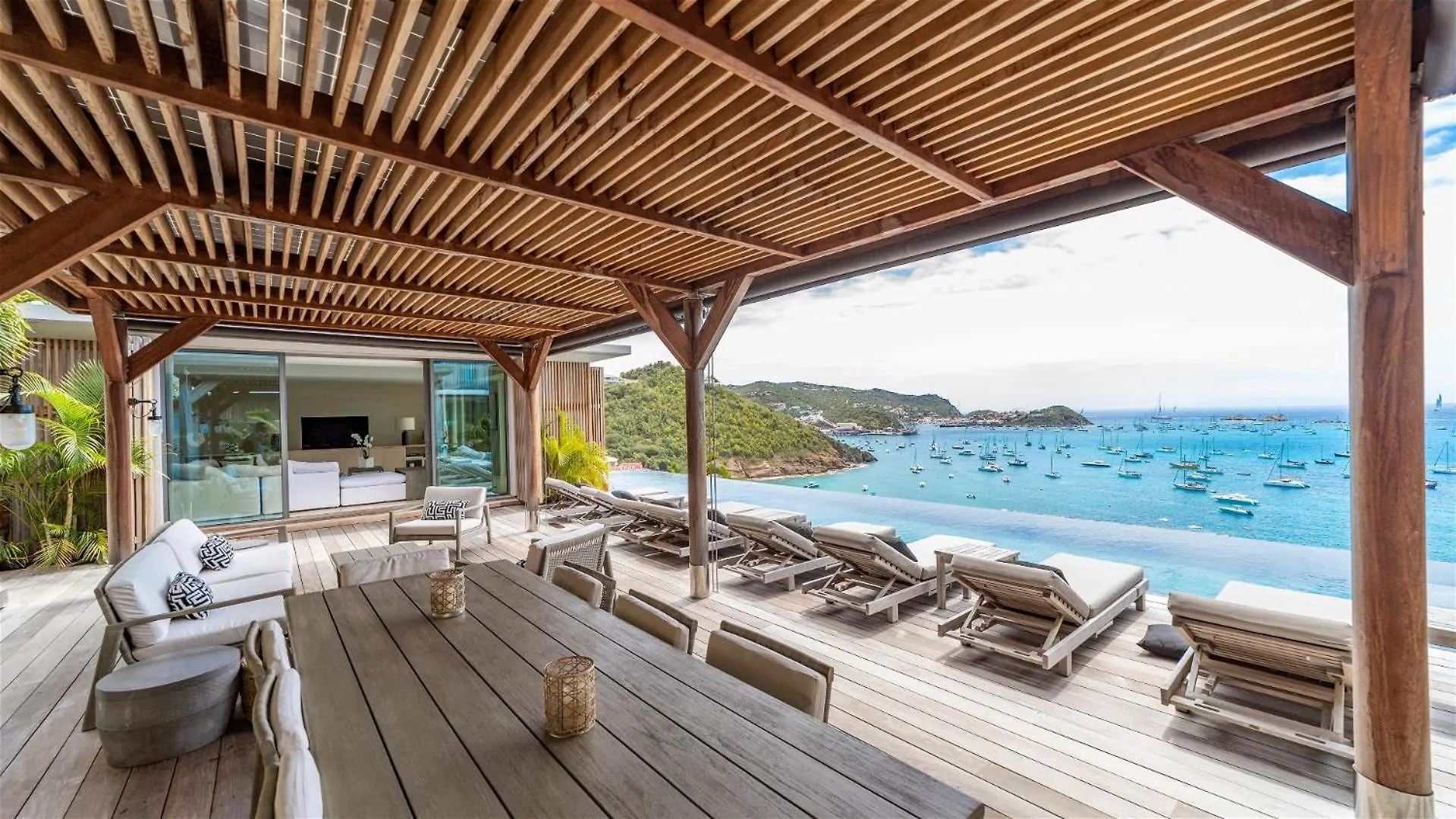 Superb Villa With Panoramic View Over Corossol Bay Gustavia